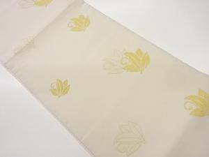 草葉模様織出し袋帯